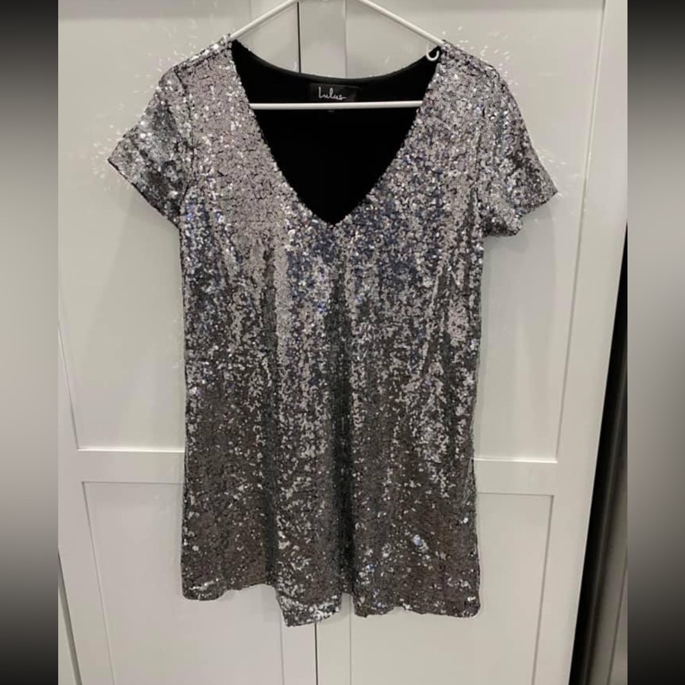 Light Up the Night Sequin Shift Dress